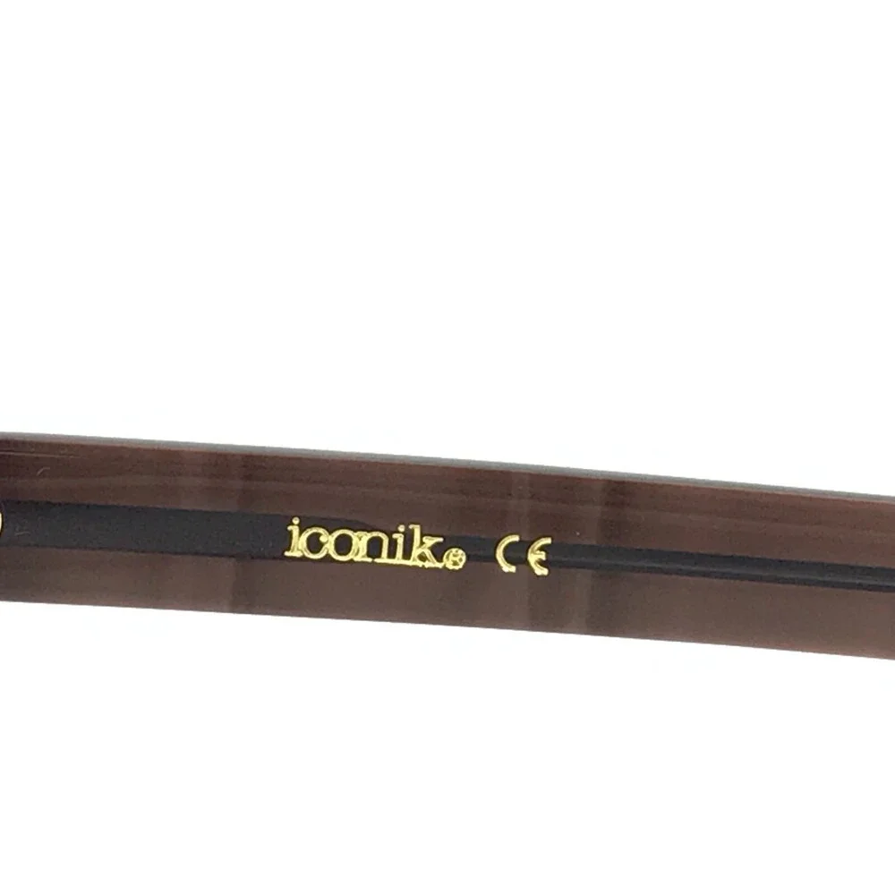 Iconik Eyeglasses Frames WILL C1 Brown Fade Rectangular Full Rim 54-18-150